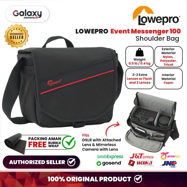 Lowepro Event Messenger 100 Shoulder Bag Tas Lowepro Original Desember 2024