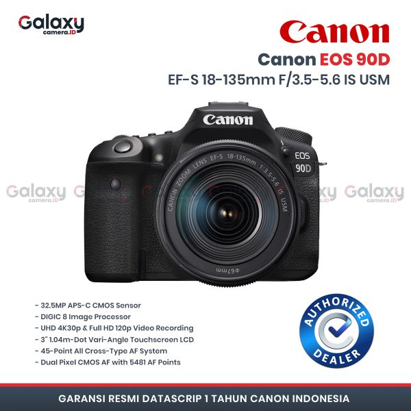 canon eos 90d kit 18 135mm is usm
