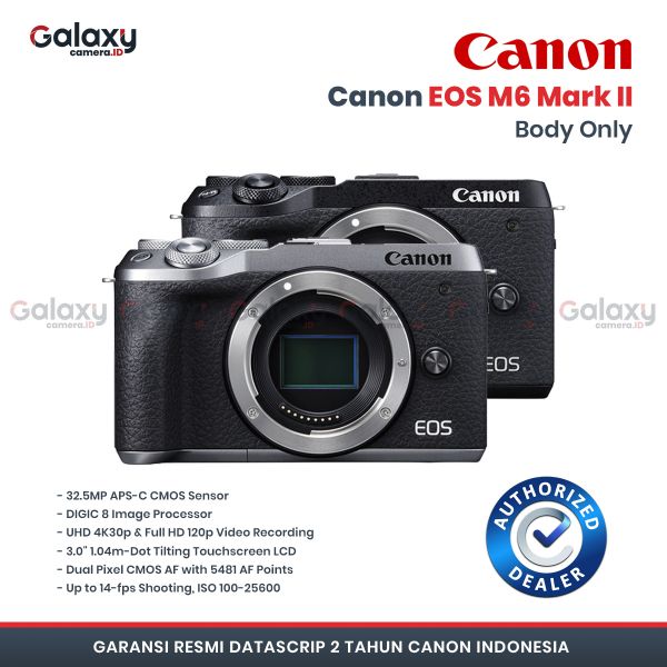 canon eos m6 mark ii body black