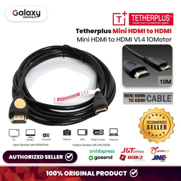 TetherPlus Mini HDMI to HDMI 10M V1.4 Kabel Kamera Original Oktober 2024