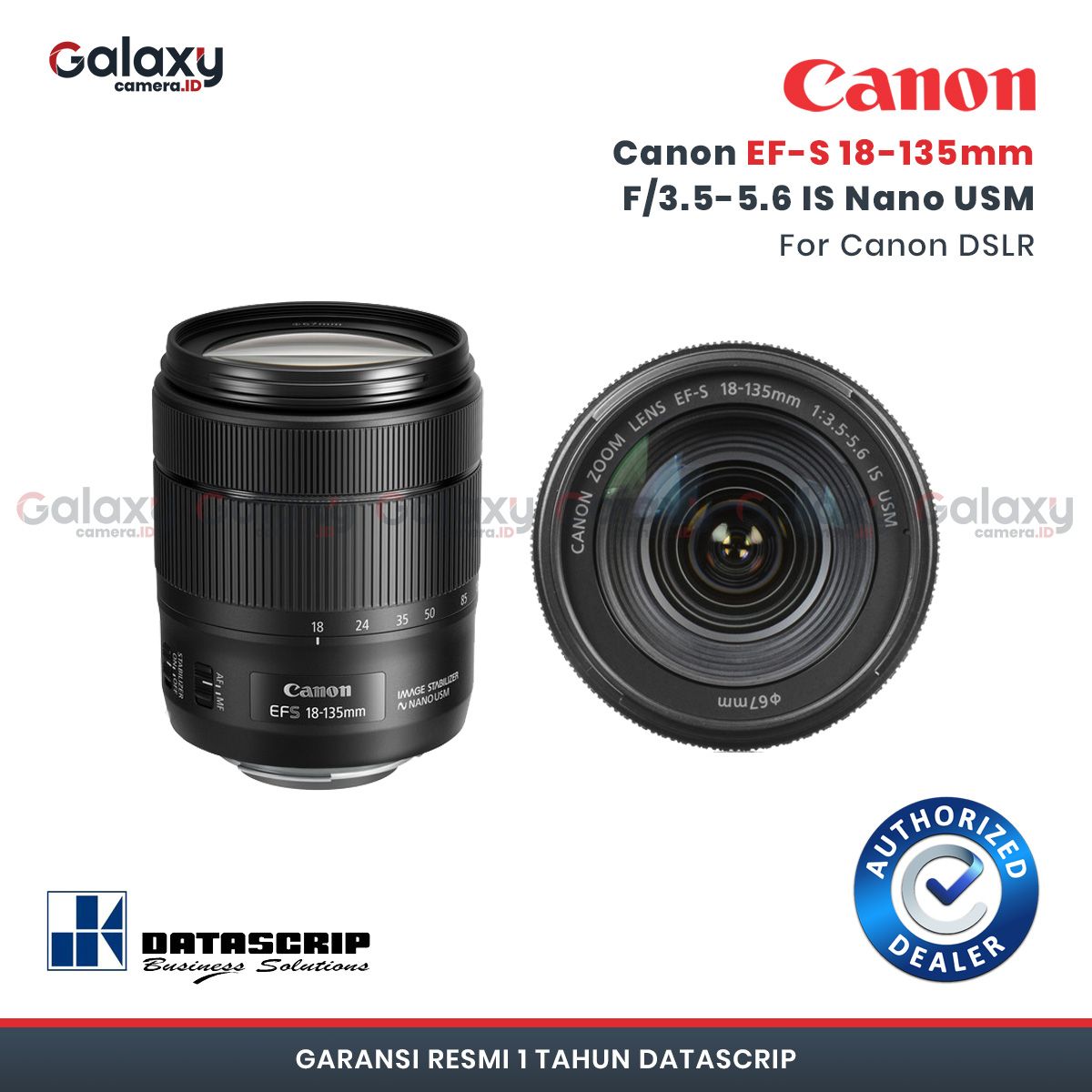lensa canon ef s 18 135mm f 3 5 5 6 is nano usm