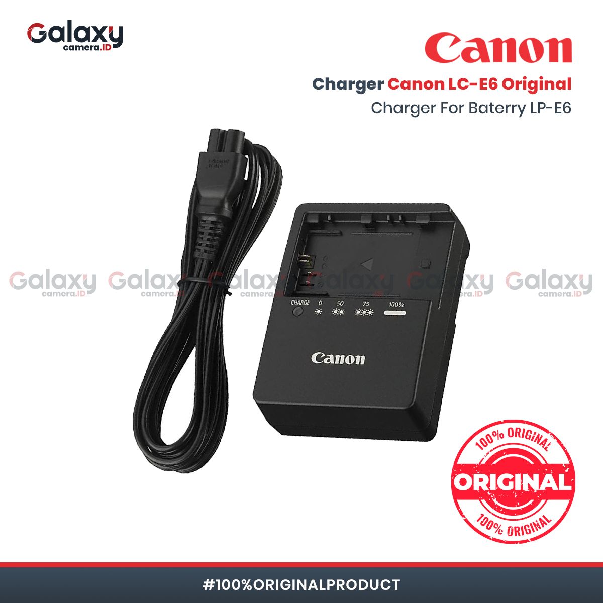 charger canon lc e6 original