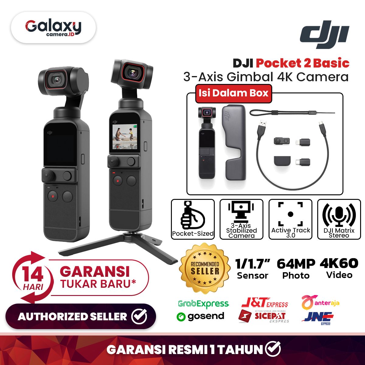 Perbedaan dji osmo pocket shop 1 dan 2
