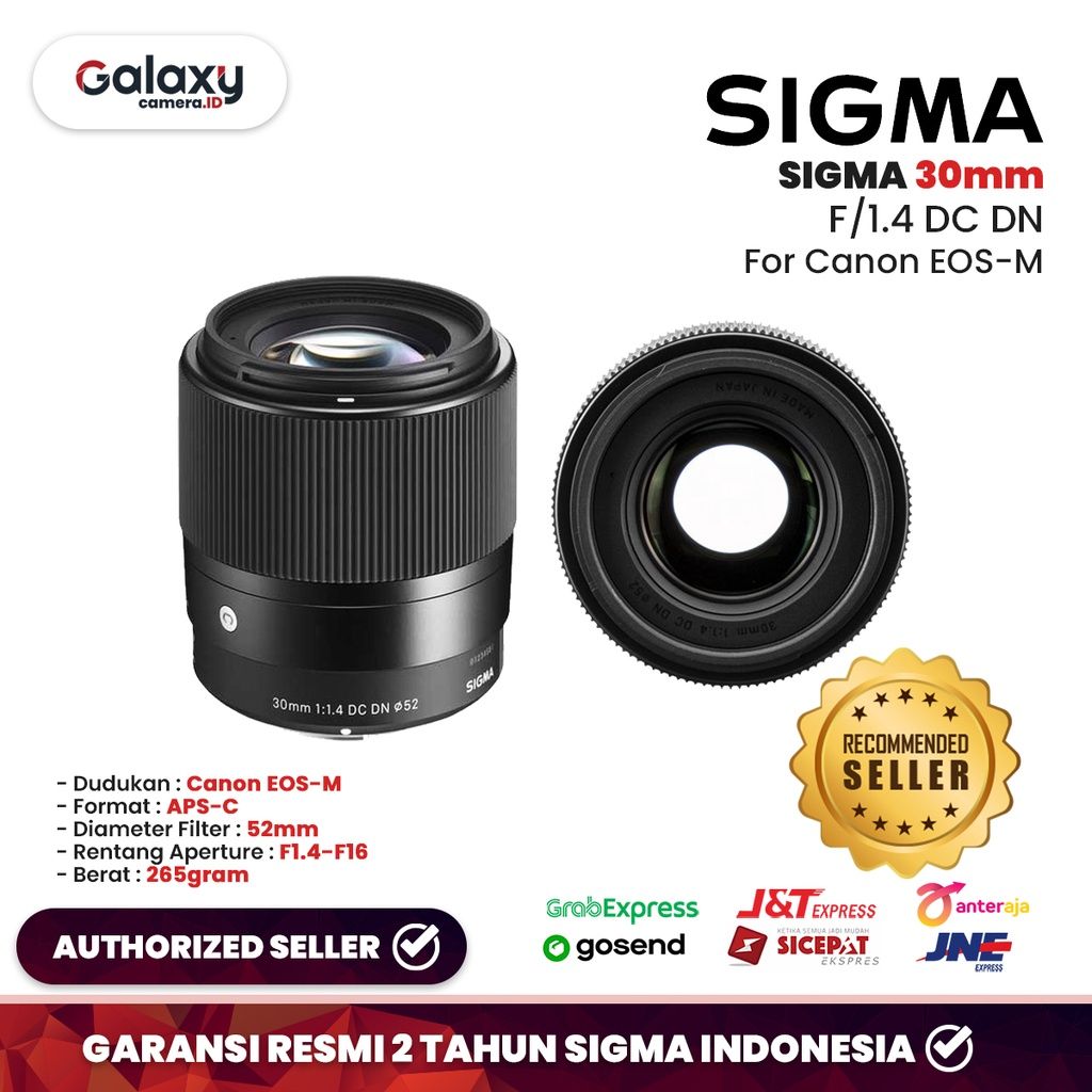 Lensa Sigma 30mm F/1.4 DC DN For Canon EOS-M November 2023