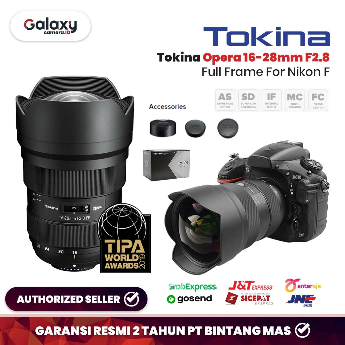 Tokina Opera 16-28mm F/2.8 Full Frame For Nikon F Harga Terbaik Januari 2025